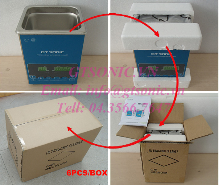 Máy lắc siêu âm 3 lít gtsonic cho phòng thí nghiệm
